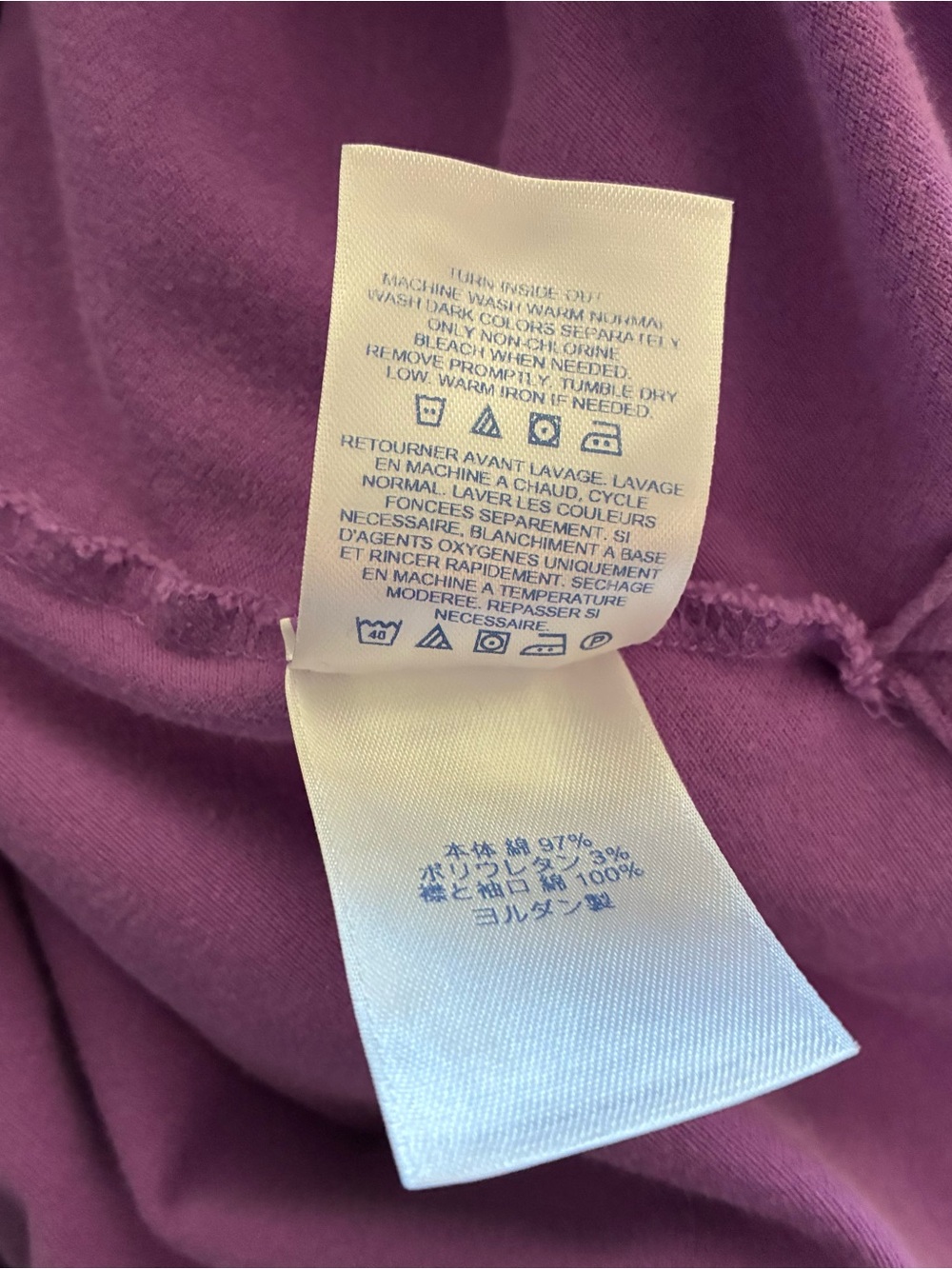 Lands' End Women's Polo Shirt 2X Lilac Short Sleeve Collared Cotton Blend Top - Picture 5 of 8